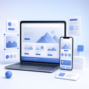 إنشاء وتصميم موقع الكتروني تعريفي لغرض تنشيط المبيعات